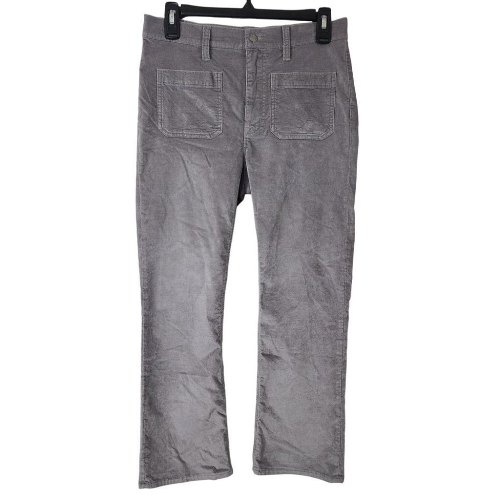 J. CRew Billie Demi Boot Crop Velvet Women's Pants 27